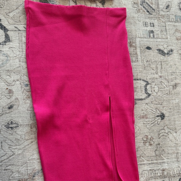 Lulu’s Pink One-Shoulder Crop Top and Skirt Set - Picture 9 of 10